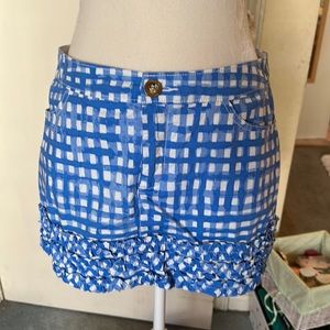 Lily Pulitzer Plaid Ruffle Skort